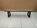 Selwyn Live Edge Solid Wood Dining Bench Light Sheesham