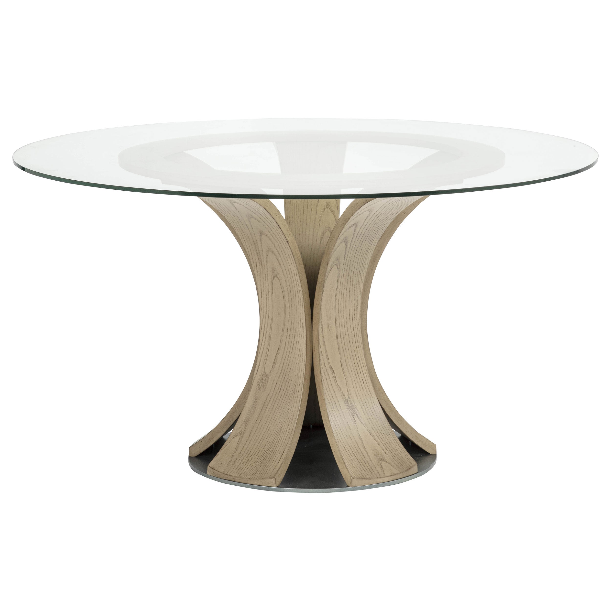 Naser 5-piece 48-inch Round Dining Table Set Beige and Light Oak