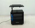Lerma 1-drawer Adjustable Tray Top Nightstand with Speaker Black Ash