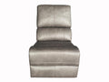 Lumen Leatherette Modular Sectional Armless Chair Charcoal
