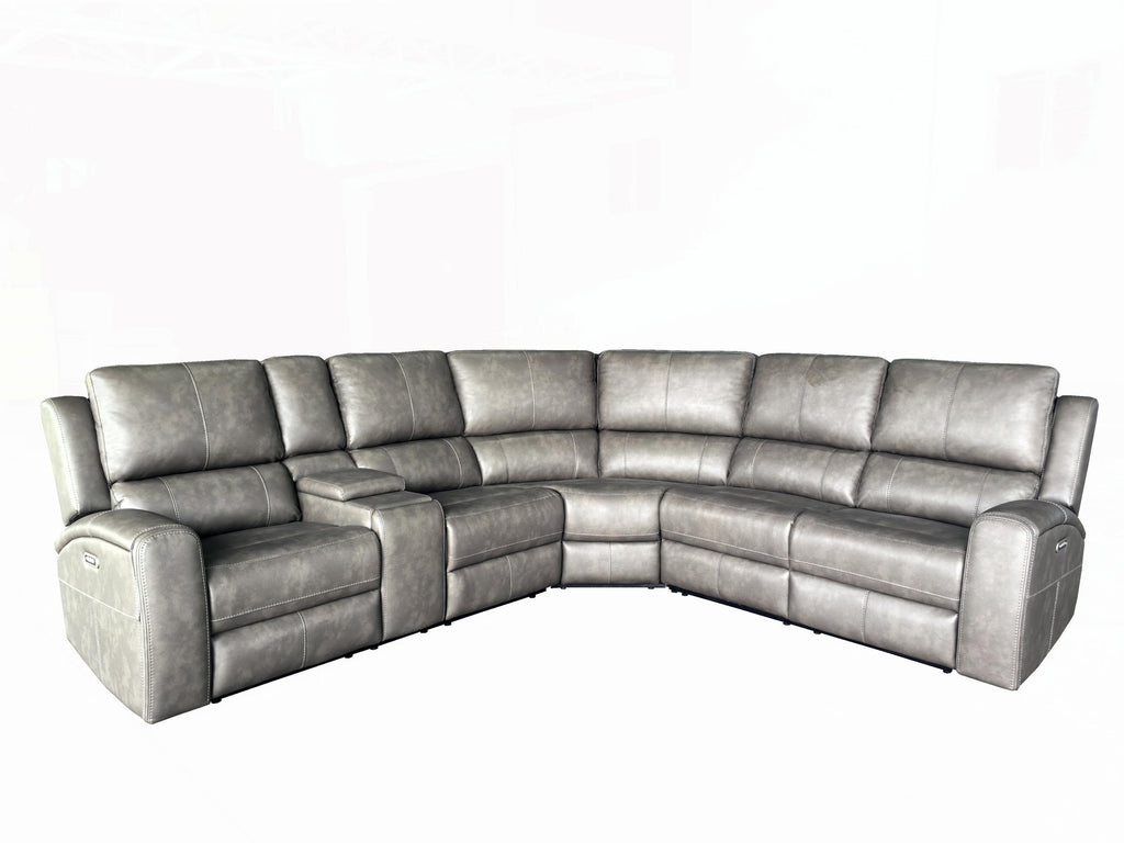 Lumen Leatherette Modular Sectional Armless Chair Charcoal