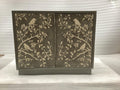 Parkes 2-door Bone Inlay Accent Cabinet Distressed Grey
