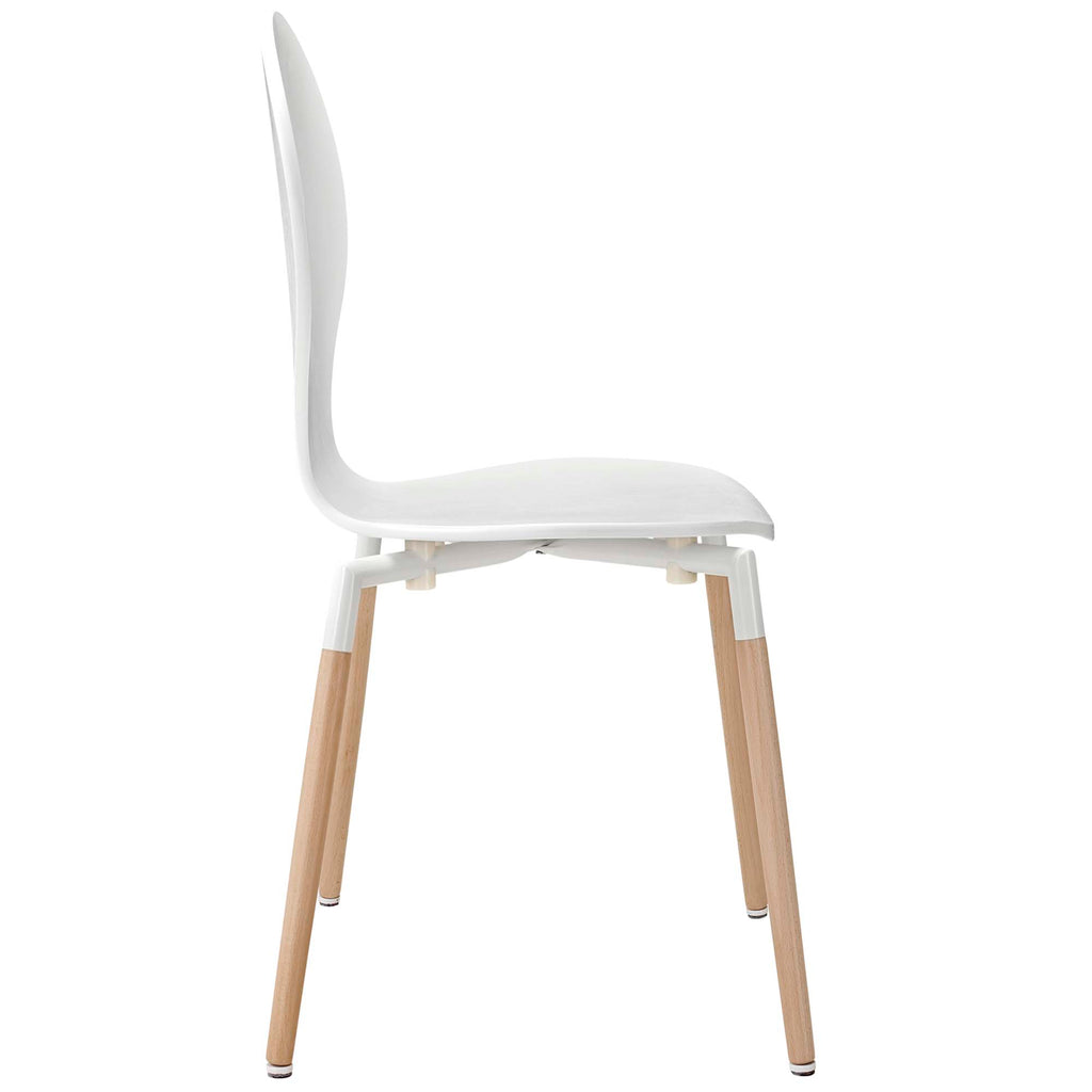 Path Dining Wood Side Chair - White