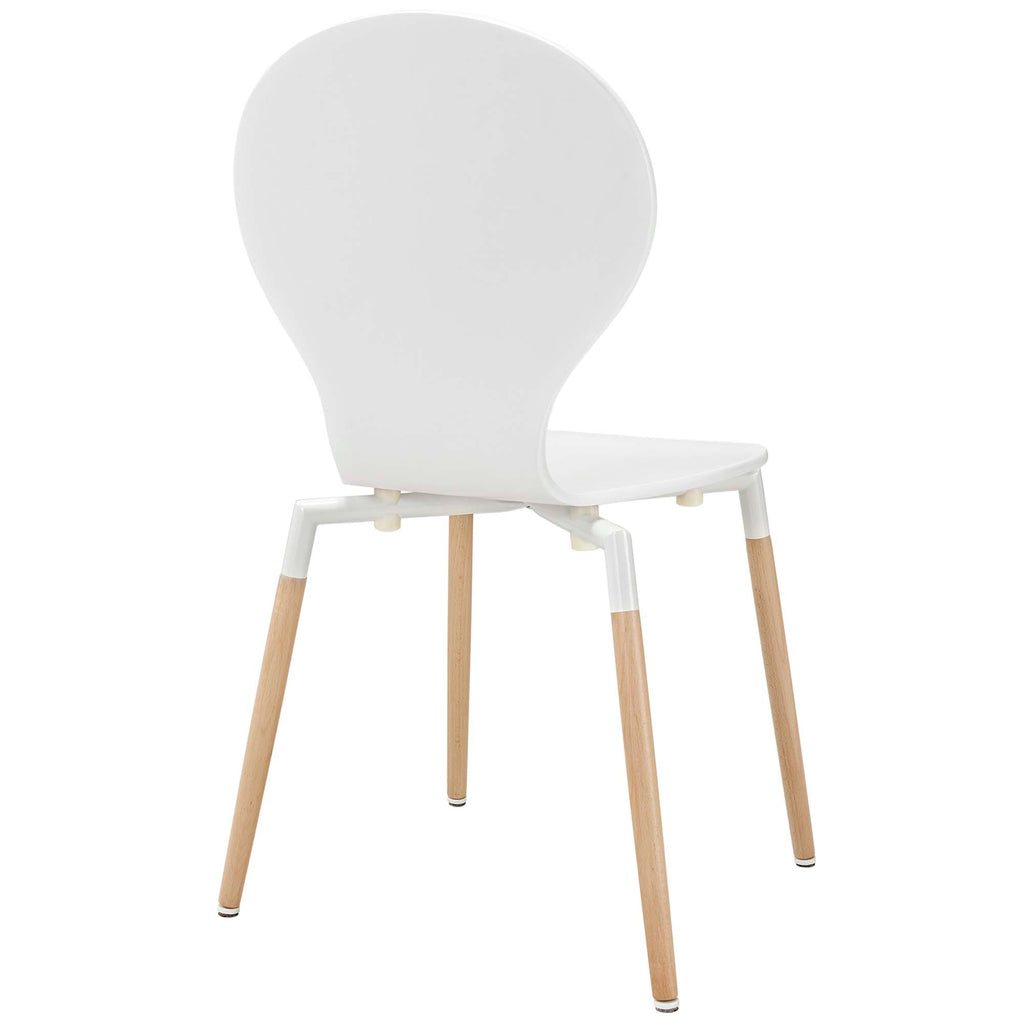 Path Dining Wood Side Chair - White