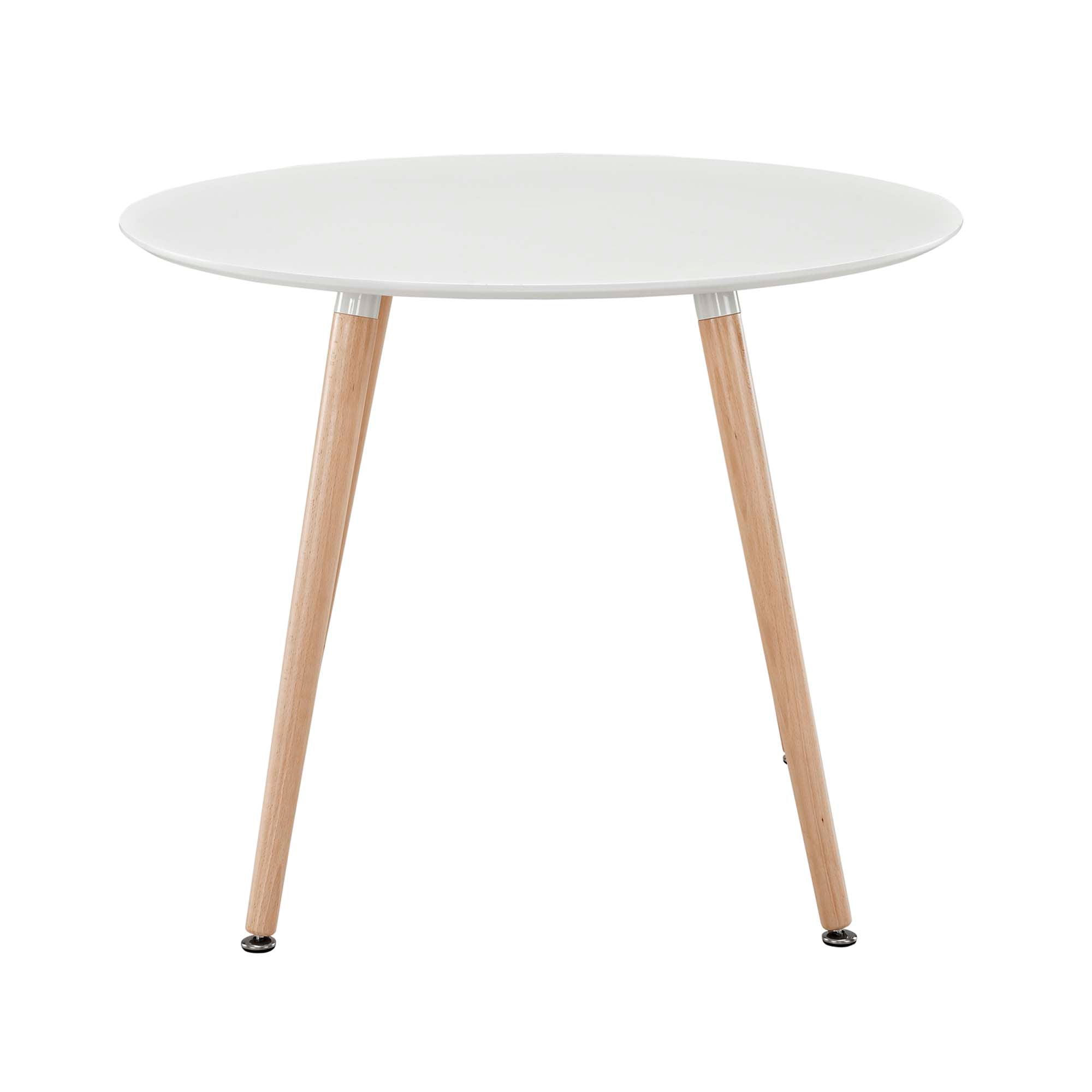 Track Round Dining Table - White