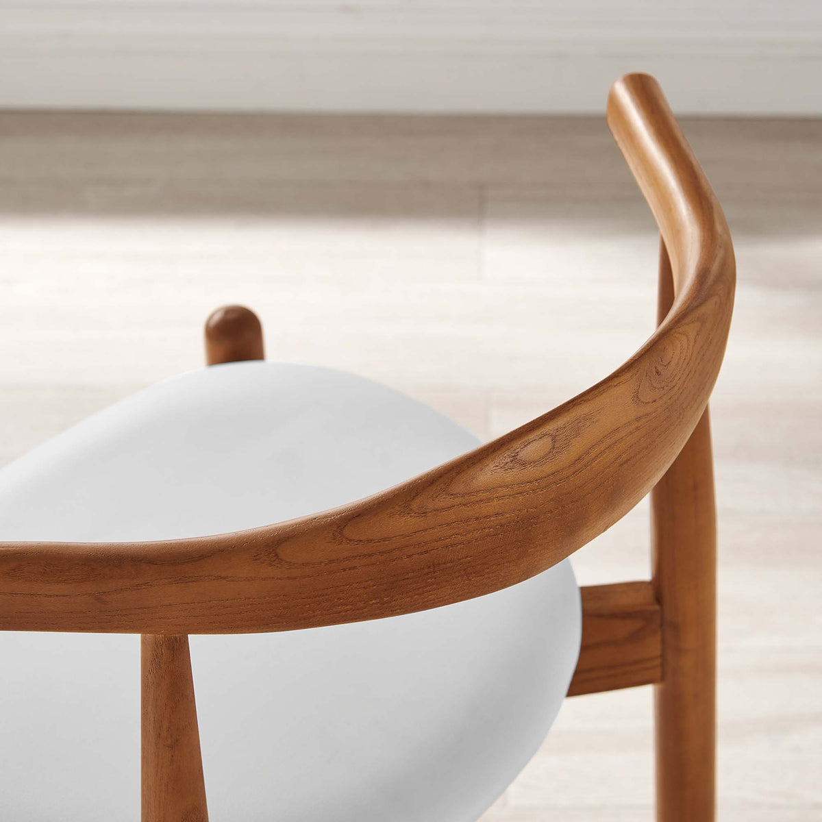 Stalwart Dining Side Chair - Dark Walnut White