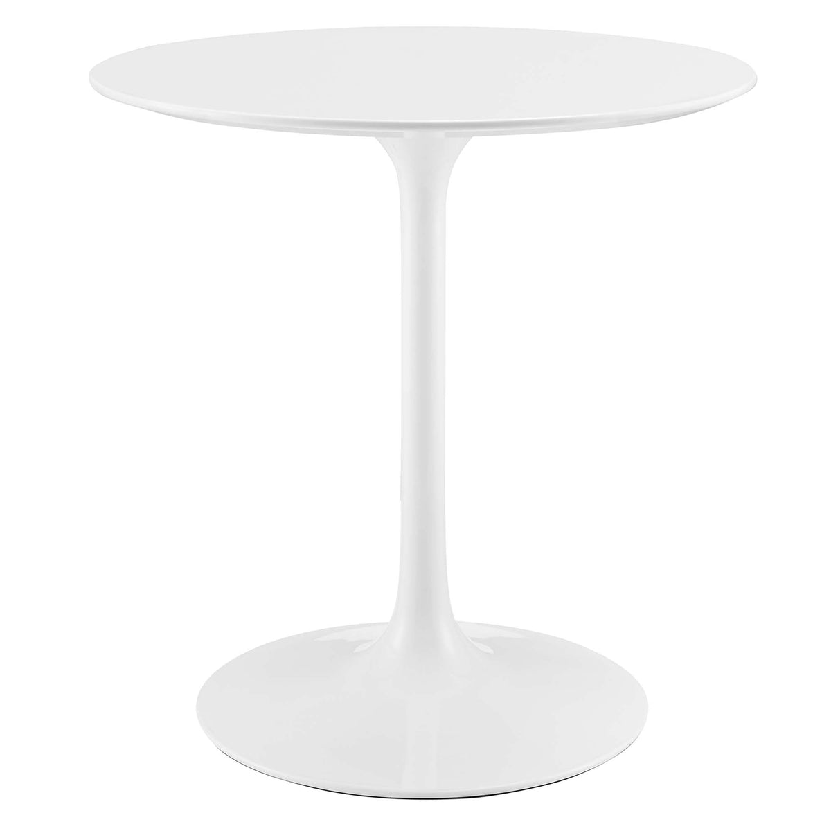 Lippa 28" Round Wood Dining Table - White