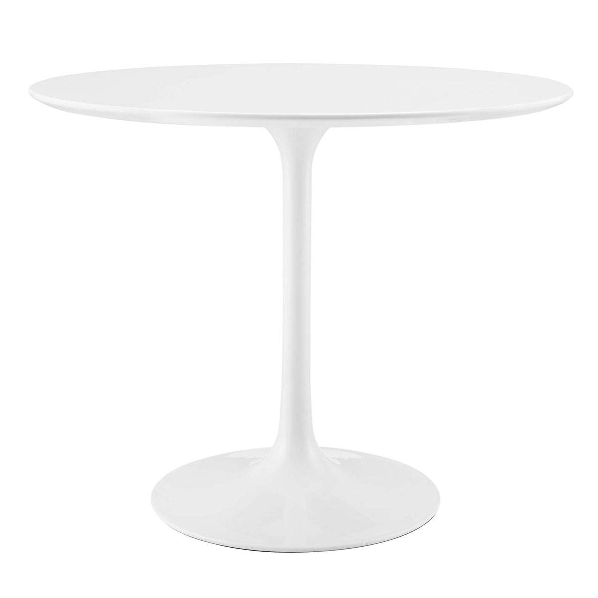 Lippa 36" Round Wood Dining Table - White