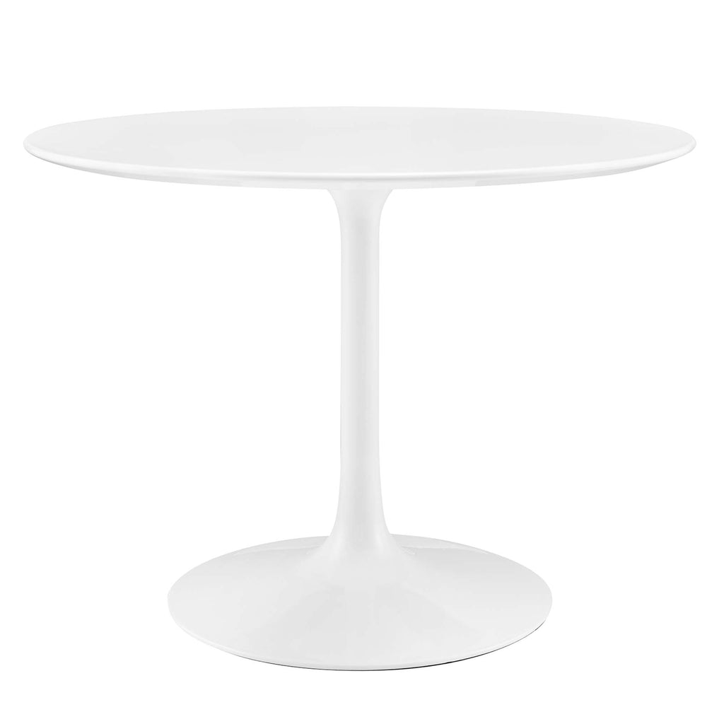 Lippa 40" Round Wood Dining Table - White