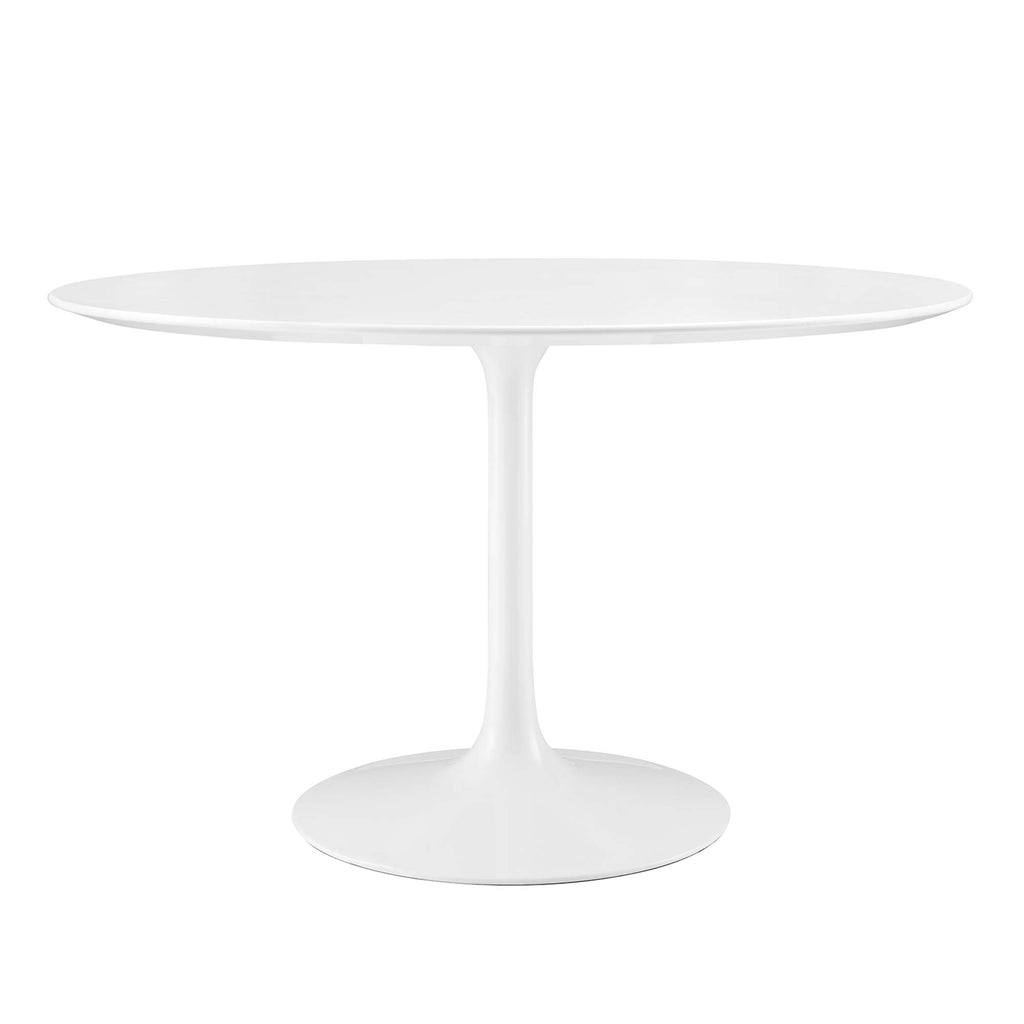 Lippa 48" Round Wood Dining Table - White