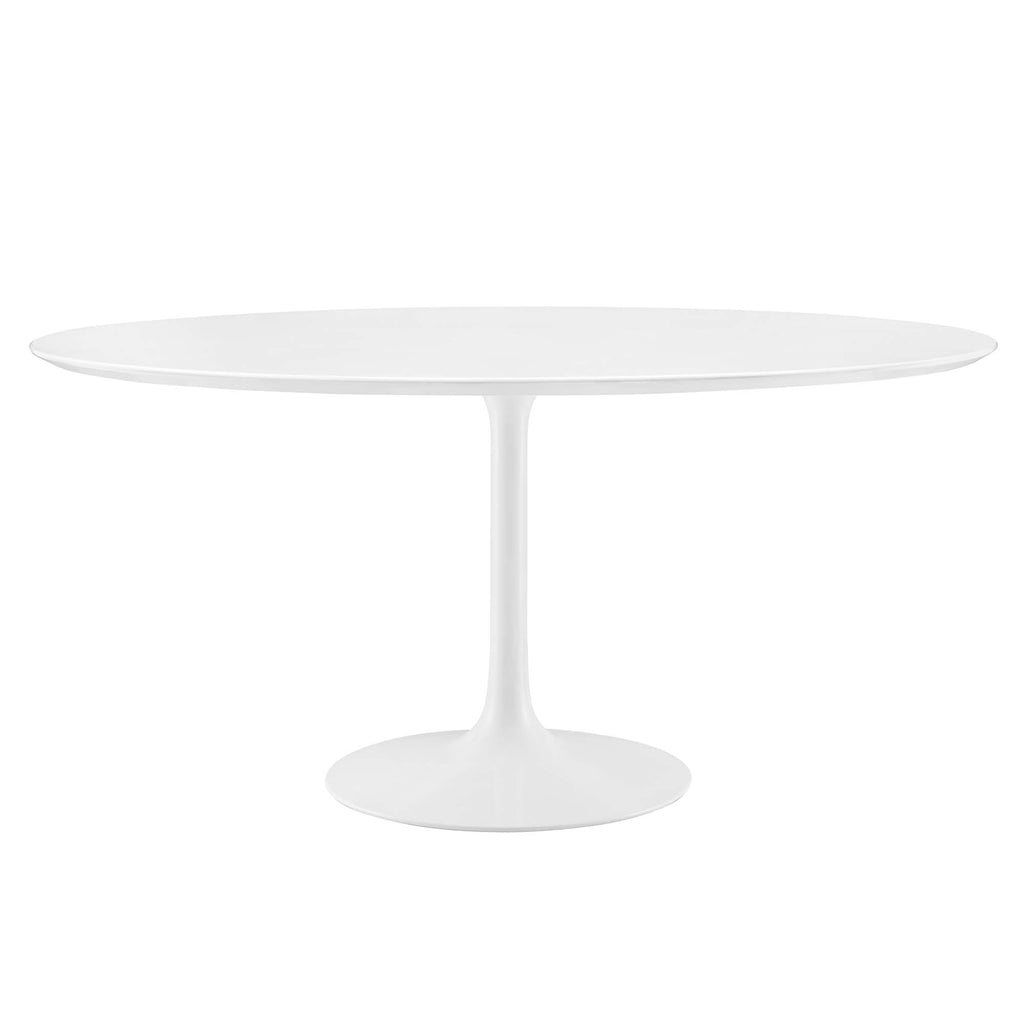 Lippa 60" Round Wood Dining Table - White