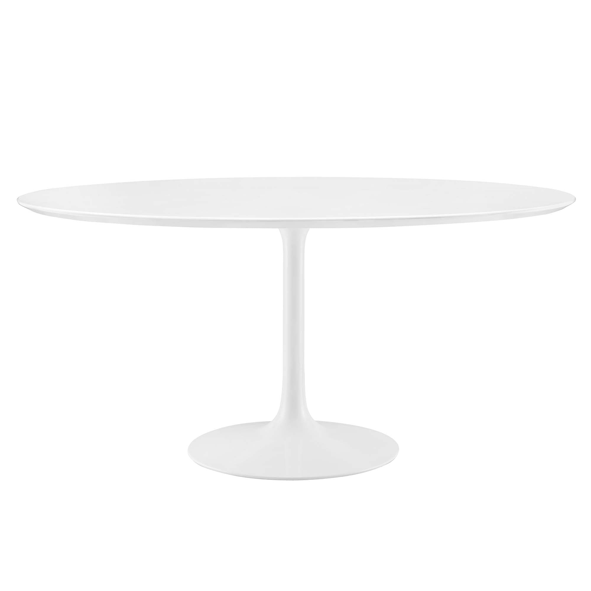 Lippa 60" Round Wood Dining Table - White