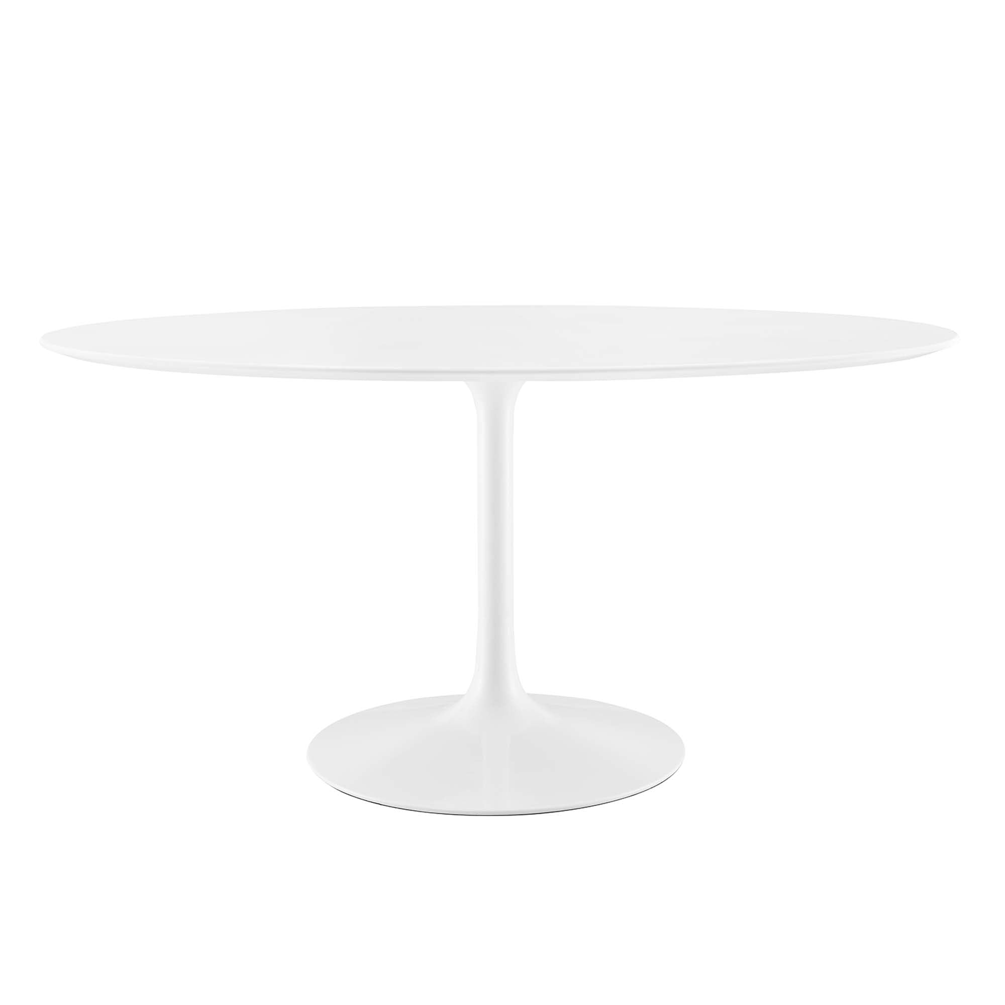 Lippa 60" Oval Wood Dining Table - White