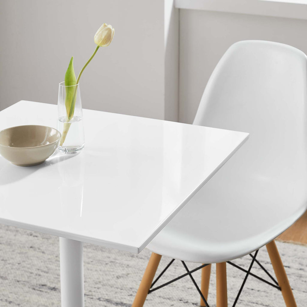 Lippa 24" Square Wood Dining Table - White