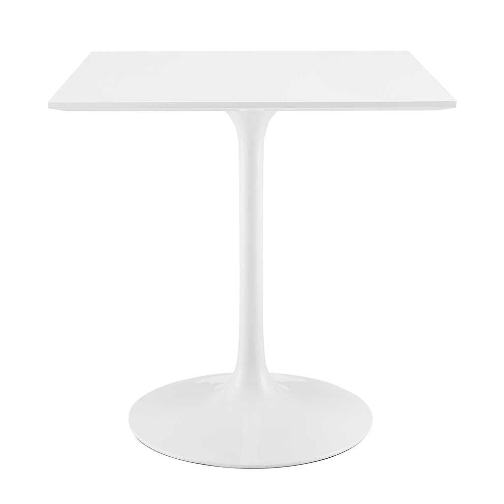 Lippa 28" Square Wood Dining Table - White