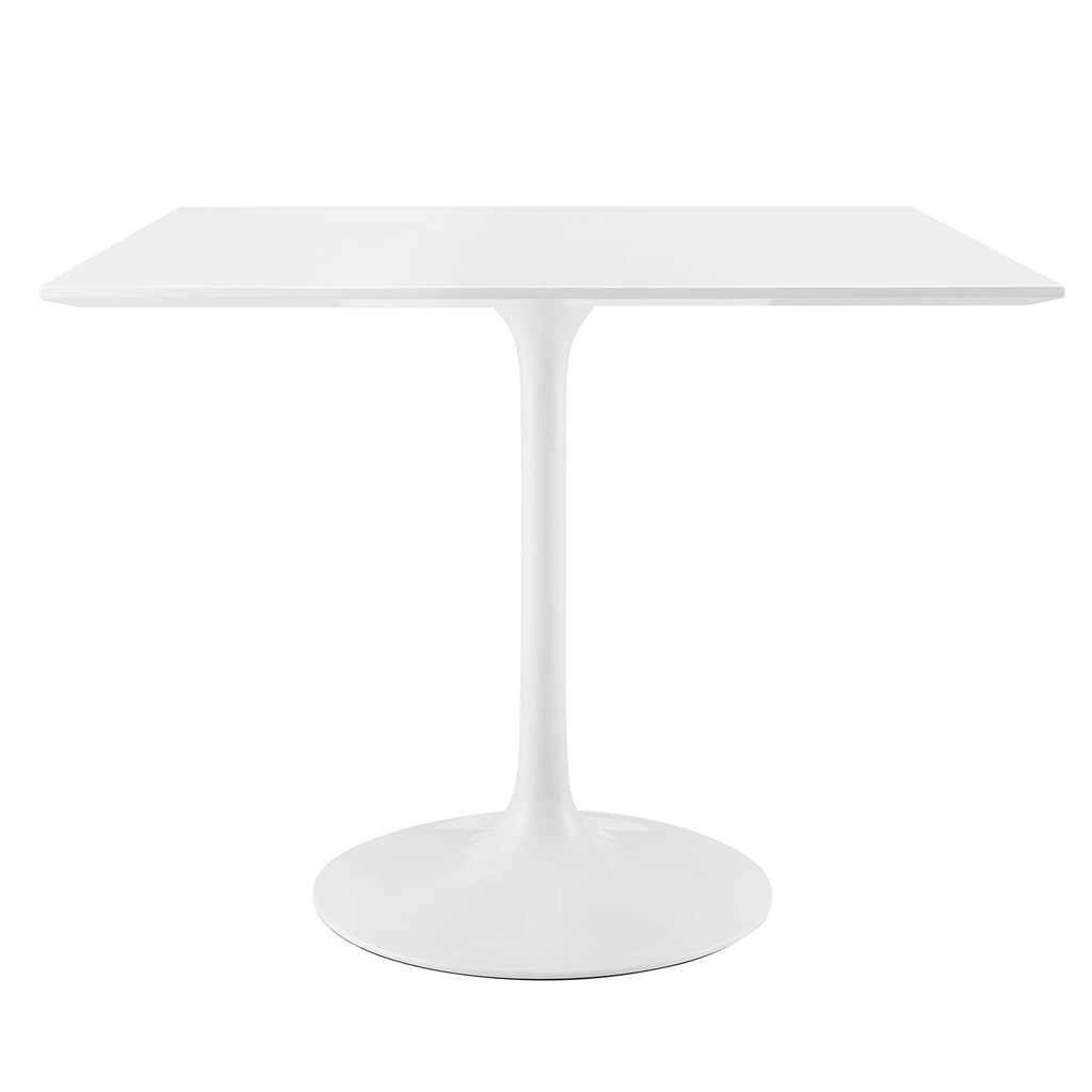 Lippa 36" Square Wood Dining Table - White