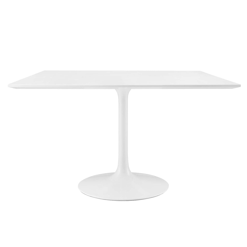 Lippa 48" Square Wood Dining Table - White