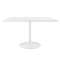 Lippa 48" Square Wood Dining Table - White