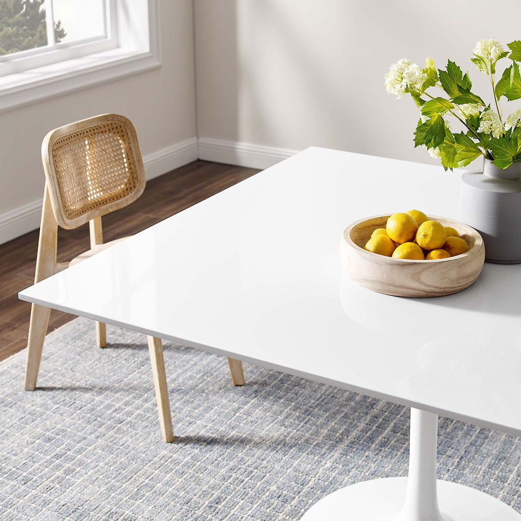 Lippa 48" Square Wood Dining Table - White