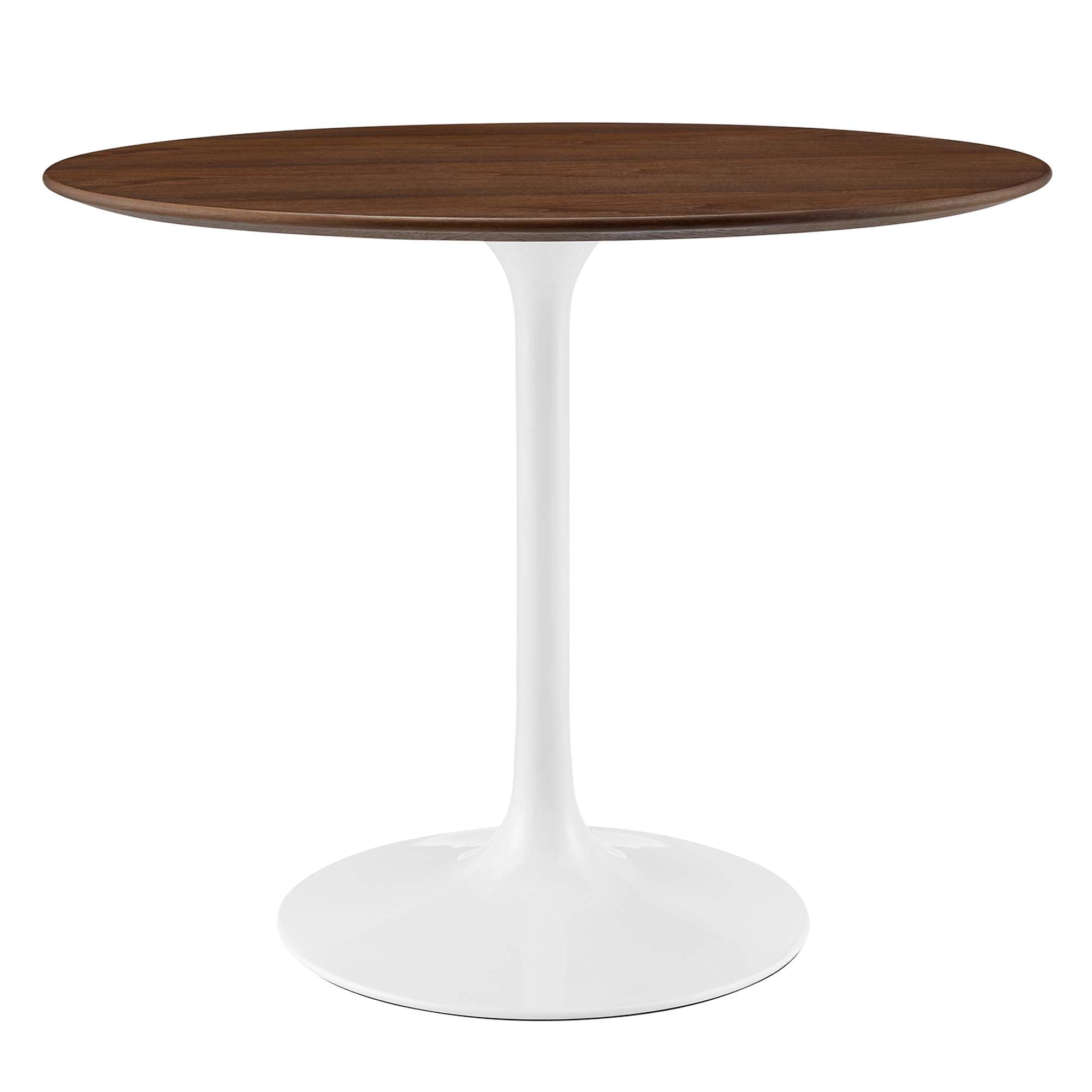 Lippa 36" Round Wood Dining Table - Walnut