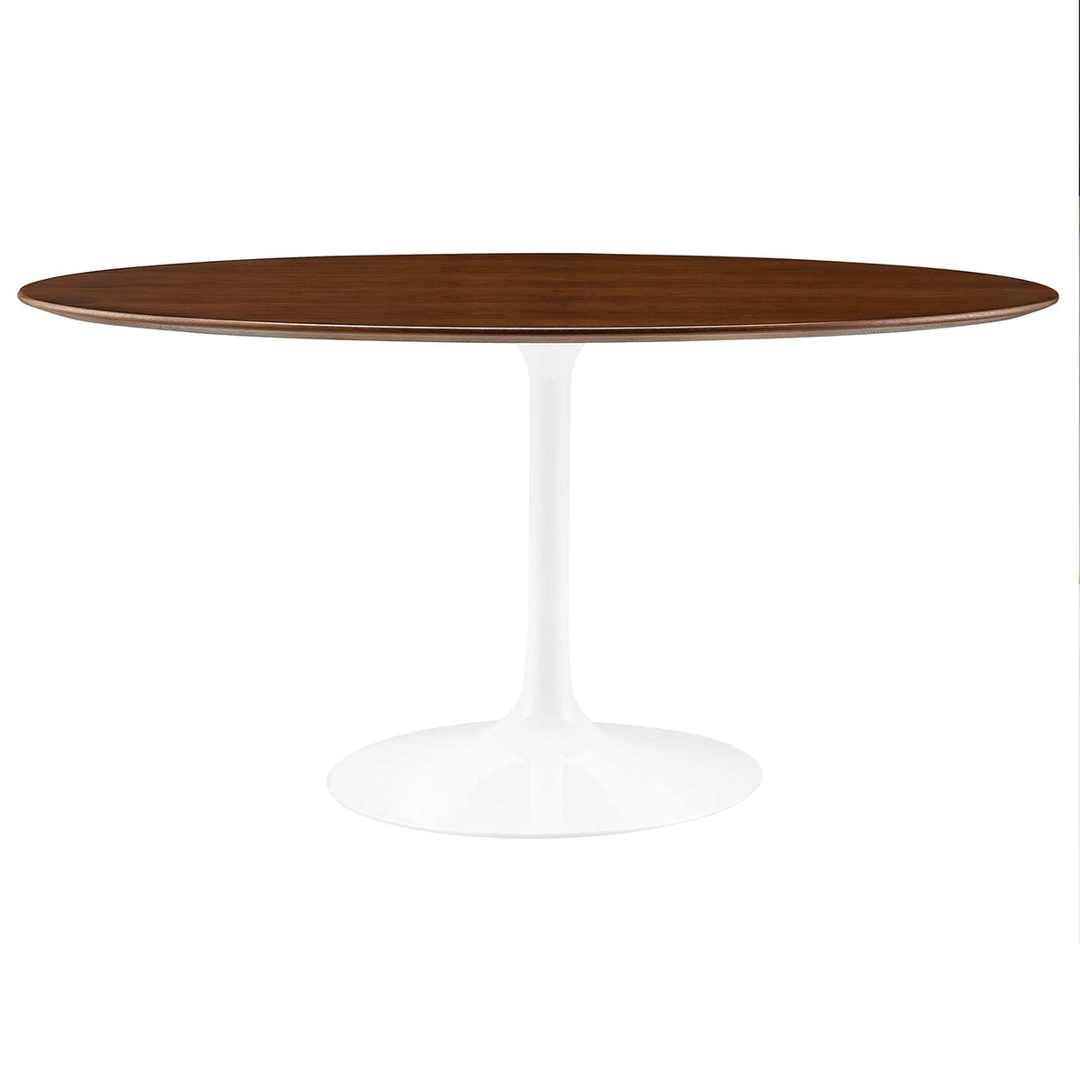 Lippa 60" Oval Wood Dining Table - Walnut