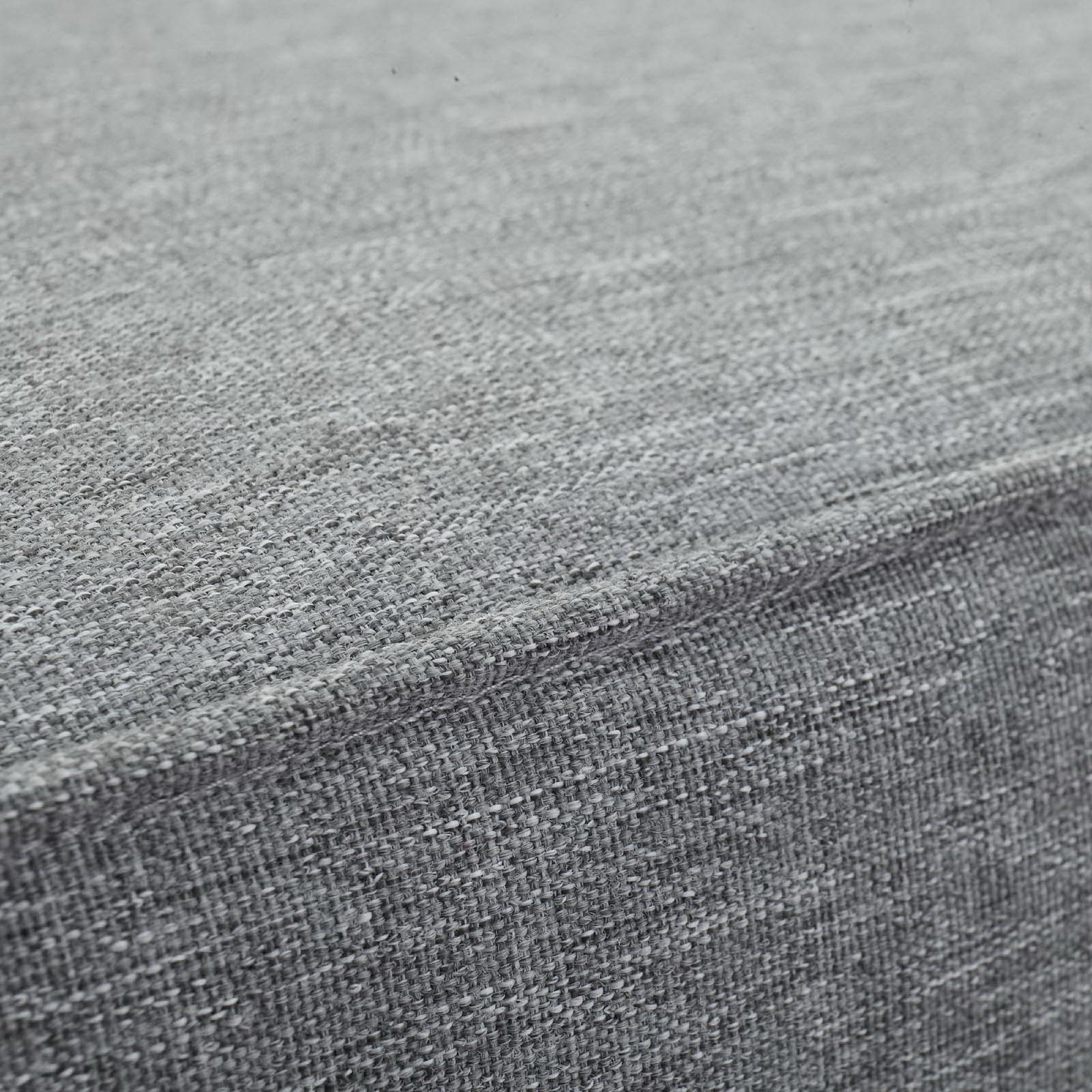 Marina Outdoor Patio Teak Ottoman - Natural Gray