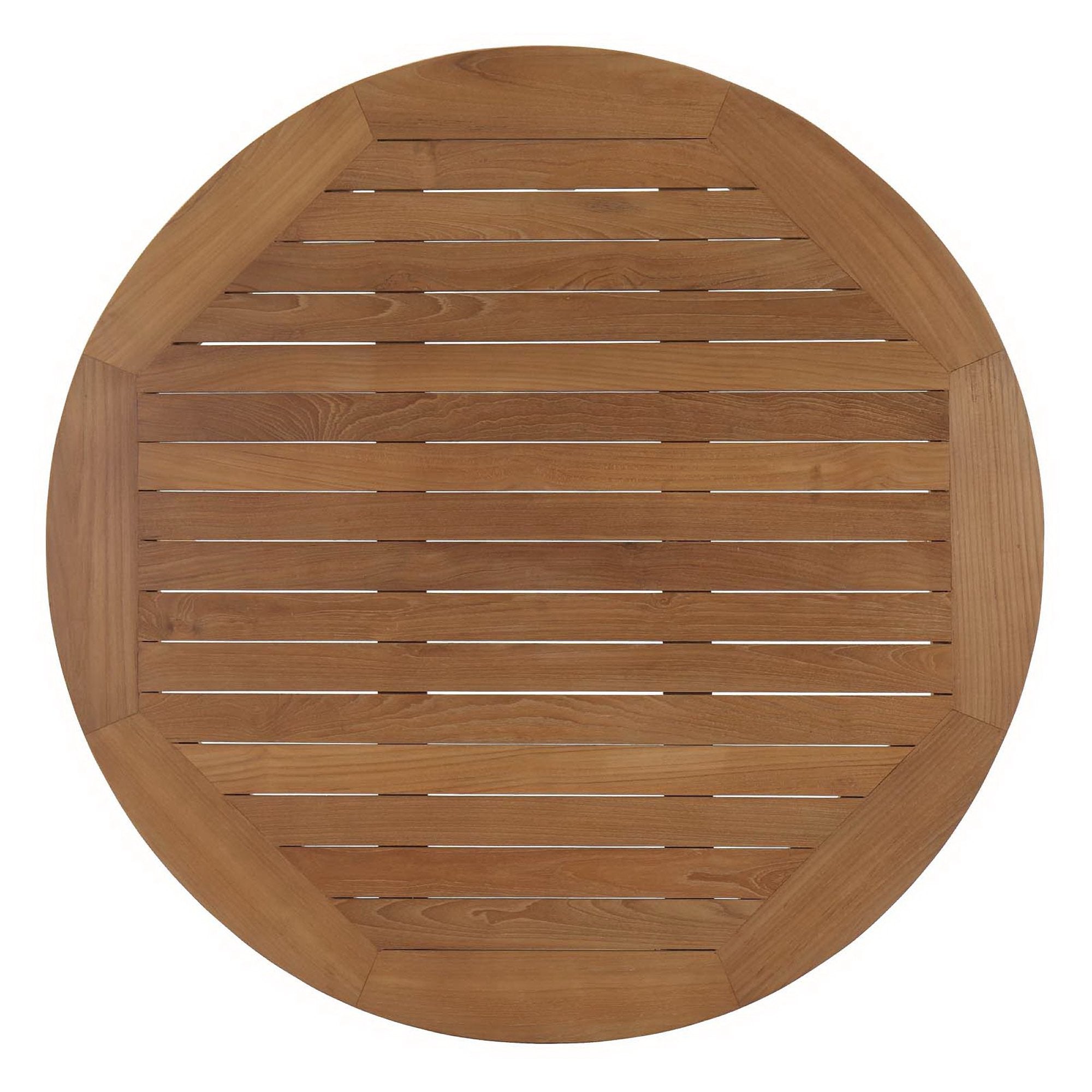 Marina Outdoor Patio Teak Round Coffee Table - Natural