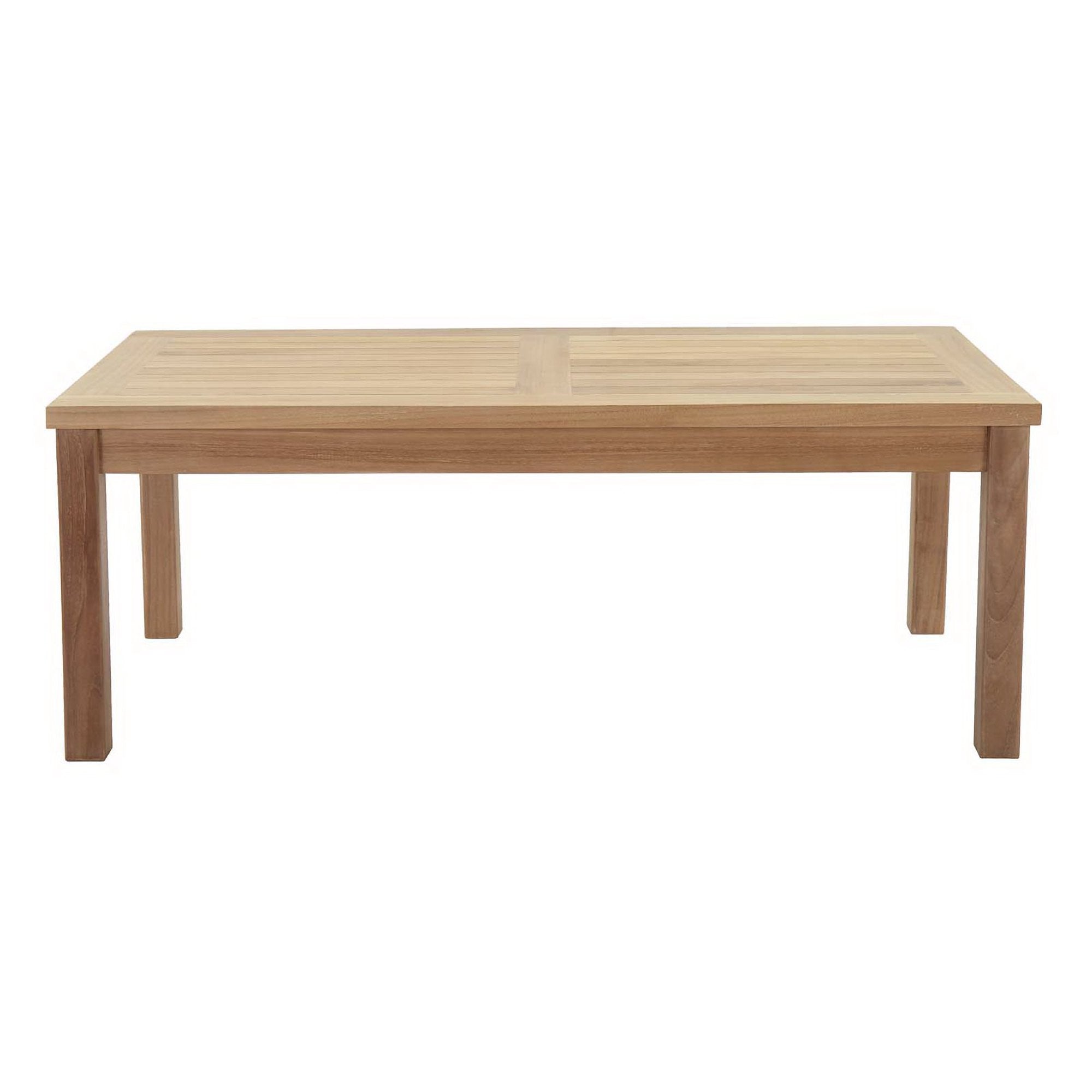 Marina Outdoor Patio Teak Rectangle Coffee Table - Natural