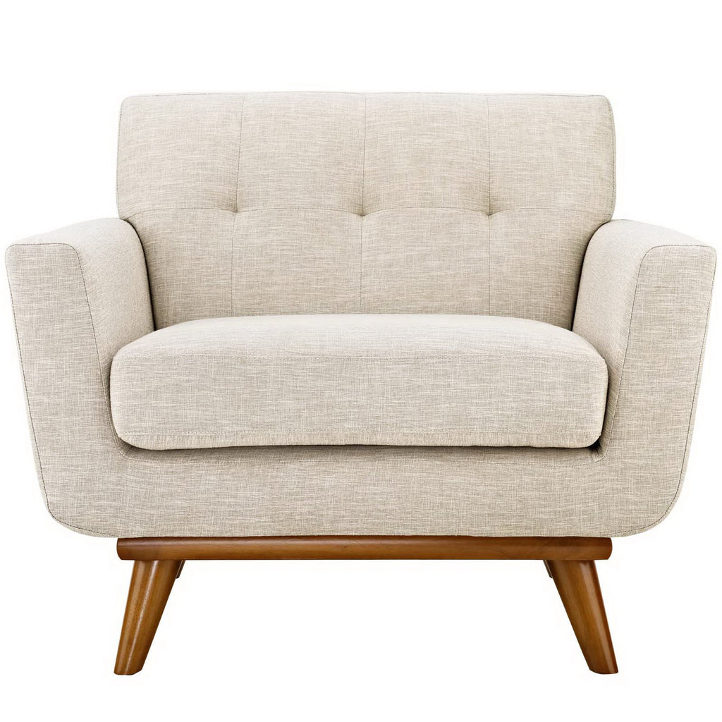 Engage Upholstered Fabric Armchair - Beige