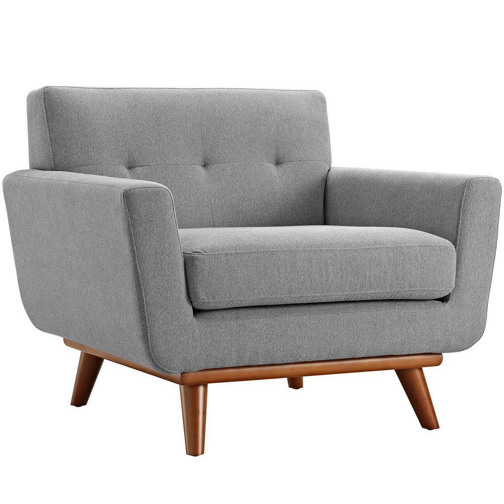 Engage Upholstered Fabric Armchair - Expectation Gray