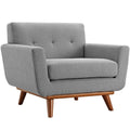 Engage Upholstered Fabric Armchair - Expectation Gray