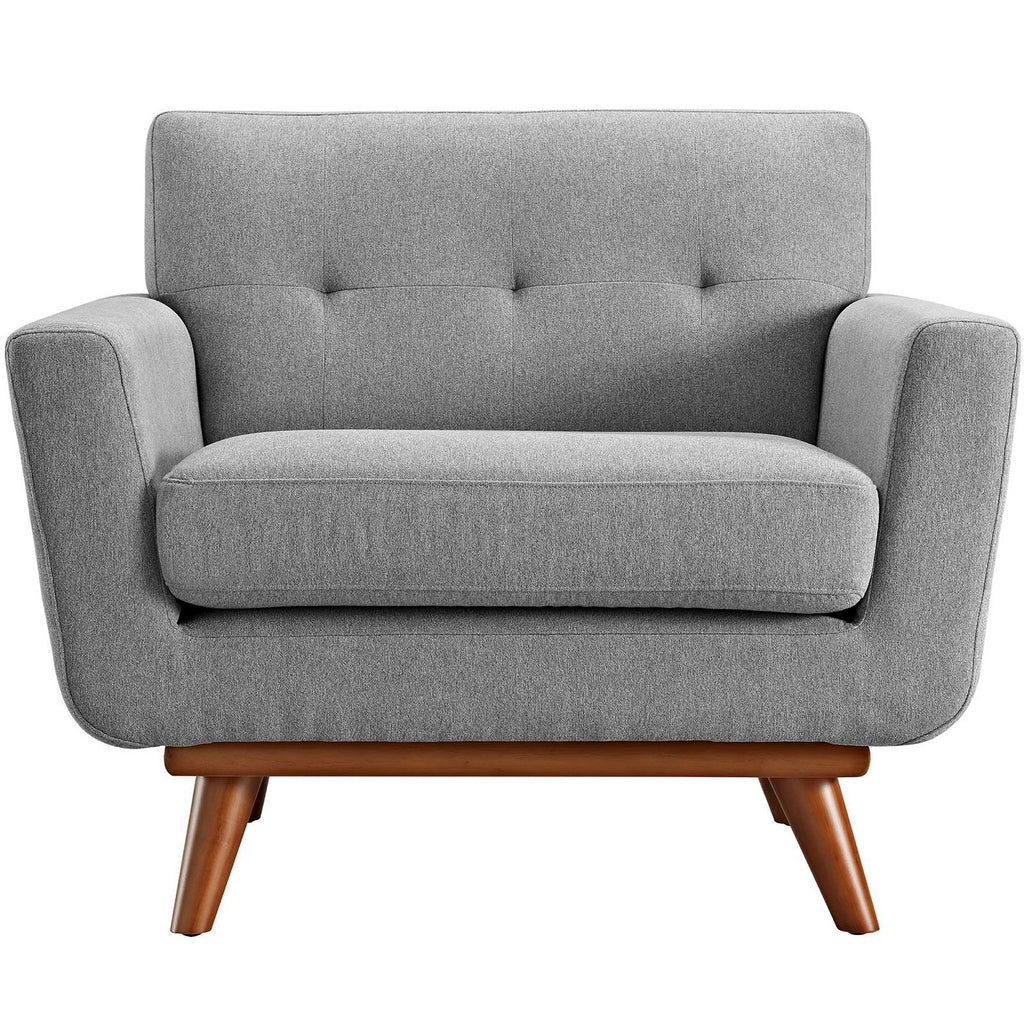 Engage Upholstered Fabric Armchair - Expectation Gray