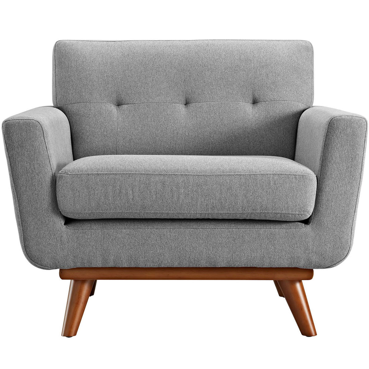 Engage Upholstered Fabric Armchair - Expectation Gray