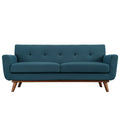 Engage Upholstered Fabric Loveseat - Azure