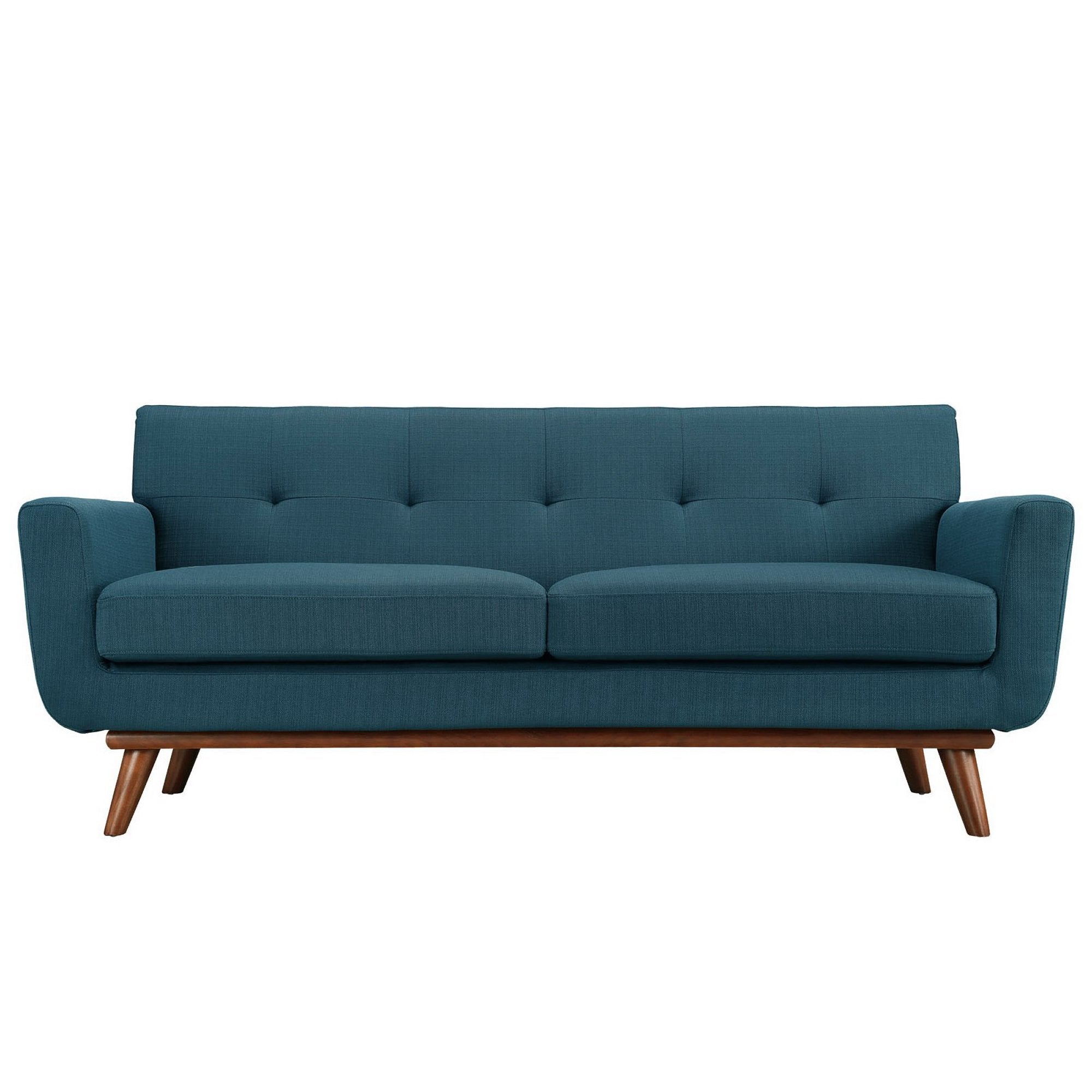 Engage Upholstered Fabric Loveseat - Azure