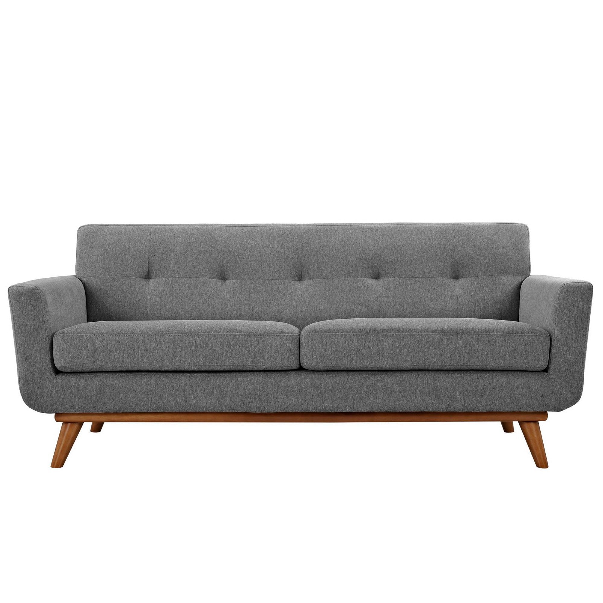 Engage Upholstered Fabric Loveseat - Expectation Gray