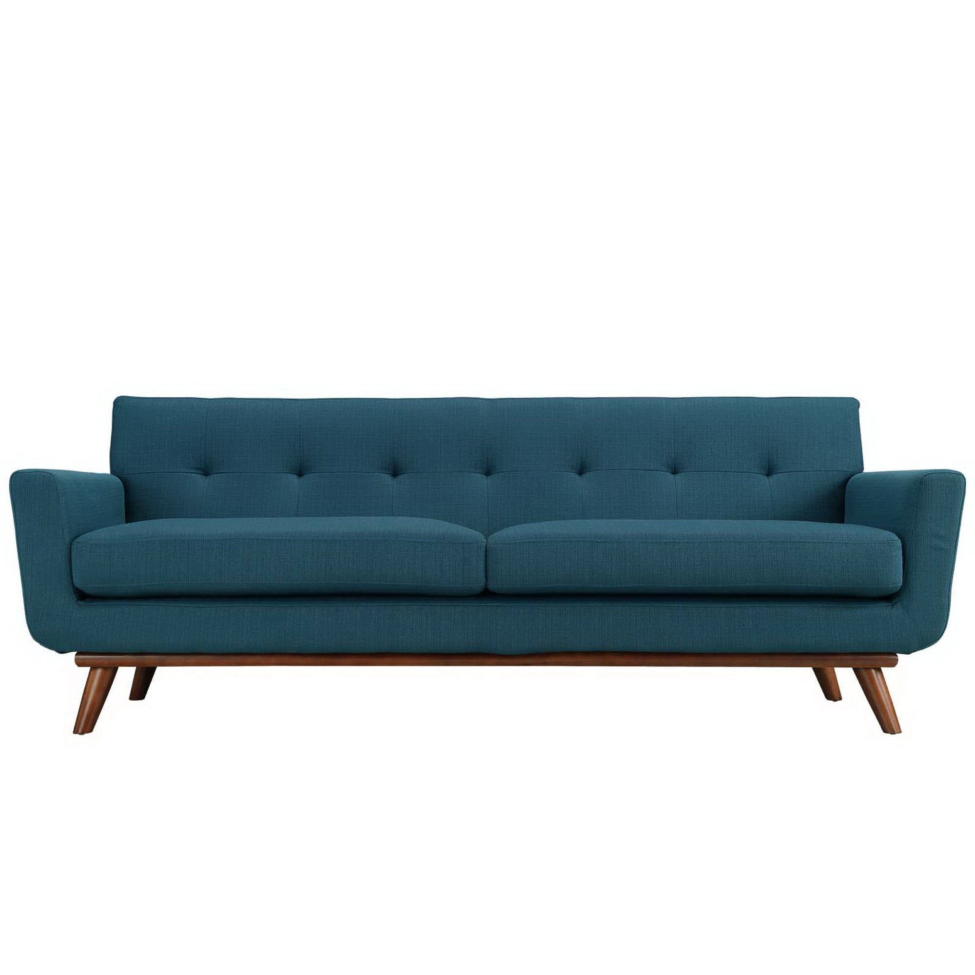 Engage Upholstered Fabric Sofa - Azure