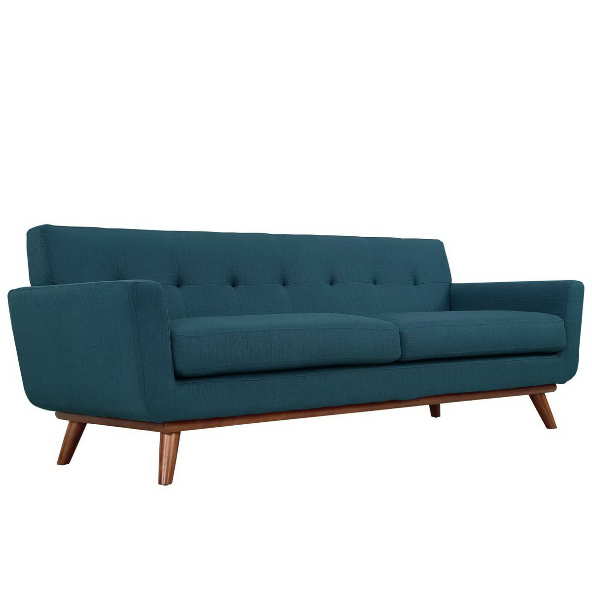 Engage Upholstered Fabric Sofa - Azure