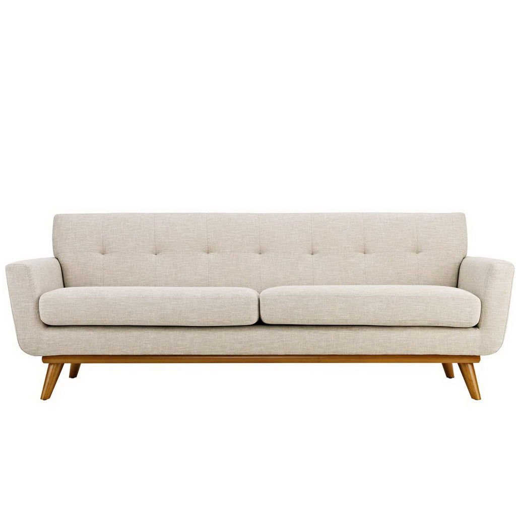 Engage Upholstered Fabric Sofa - Beige