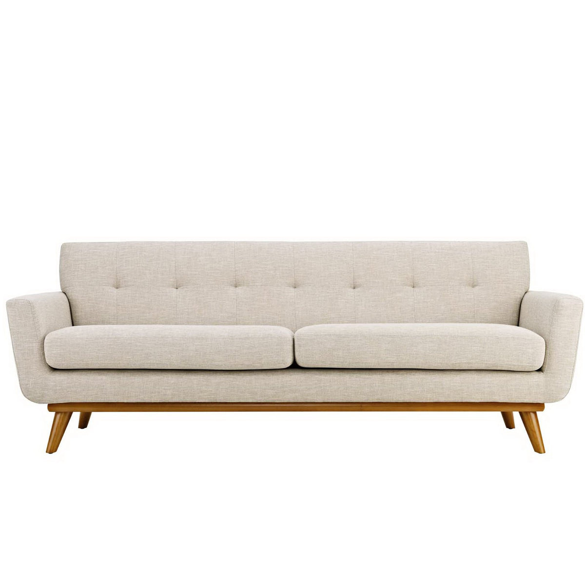 Engage Upholstered Fabric Sofa - Beige