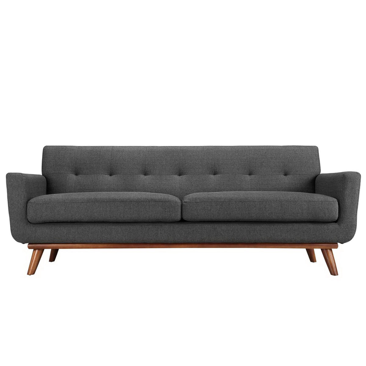 Engage Upholstered Fabric Sofa - Gray
