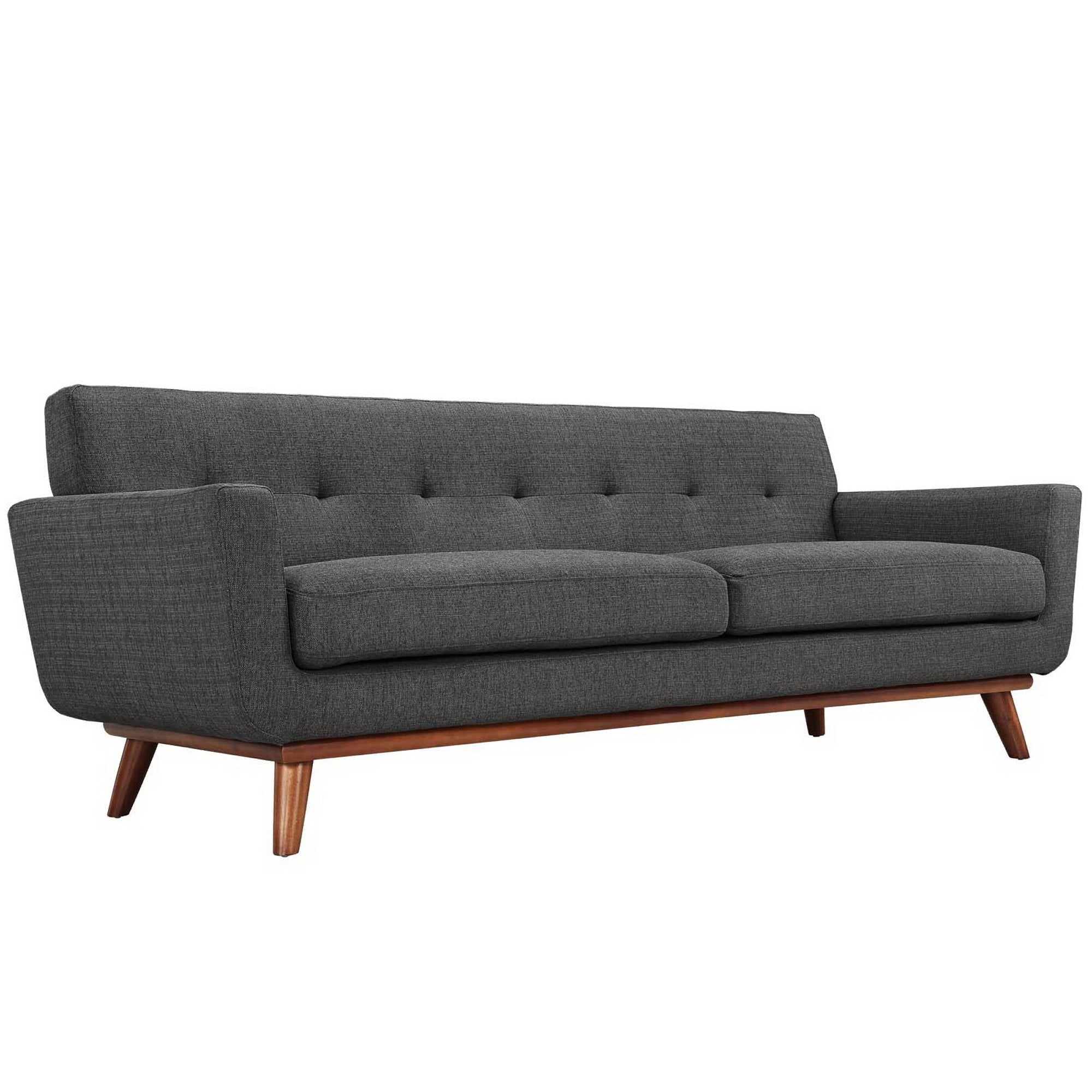 Engage Upholstered Fabric Sofa - Gray