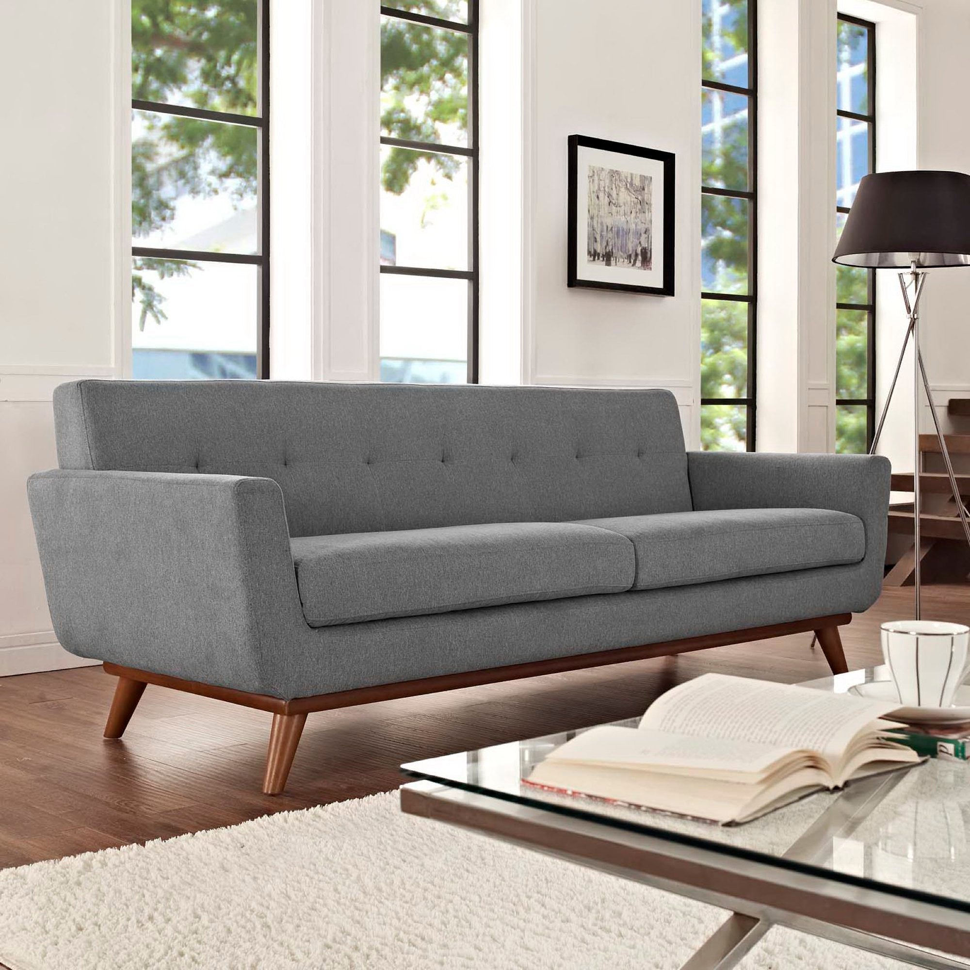 Engage Upholstered Fabric Sofa - Expectation Gray