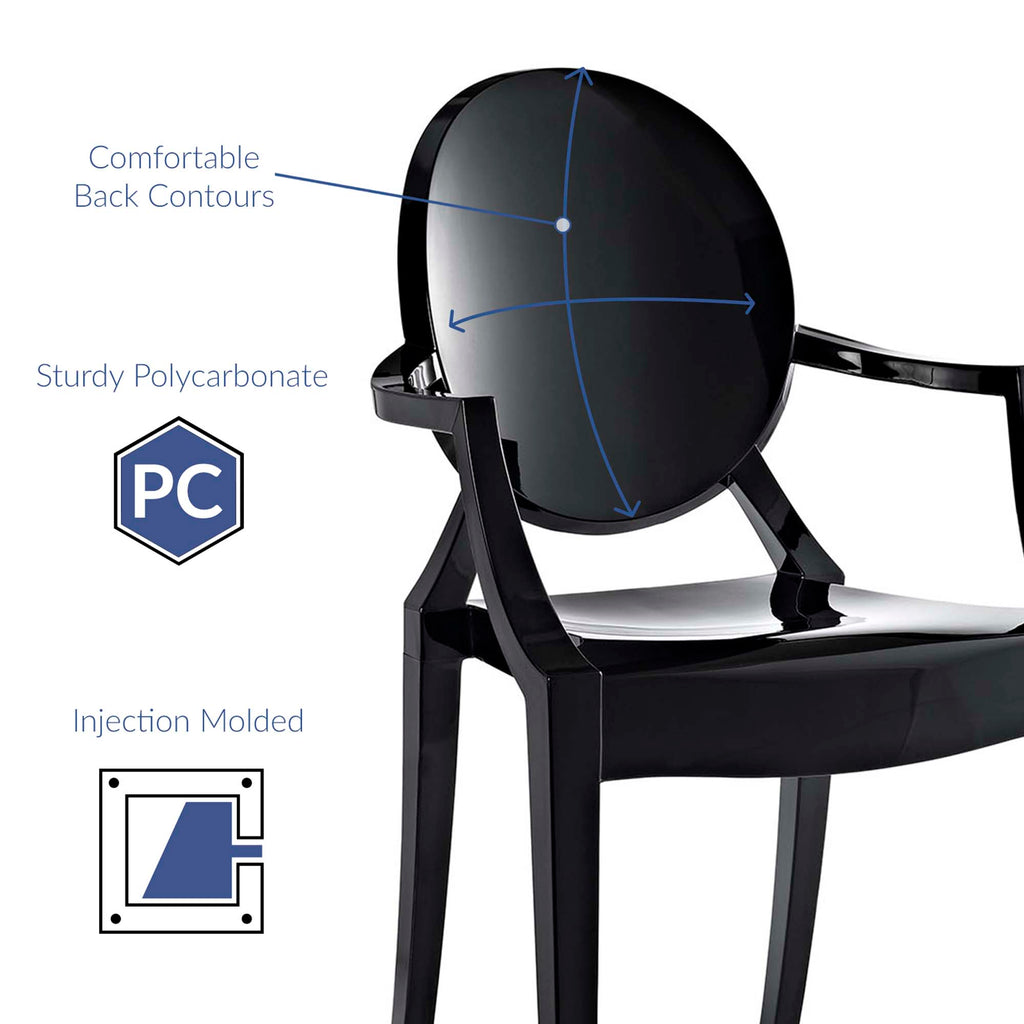 Casper Dining Armchair - Black