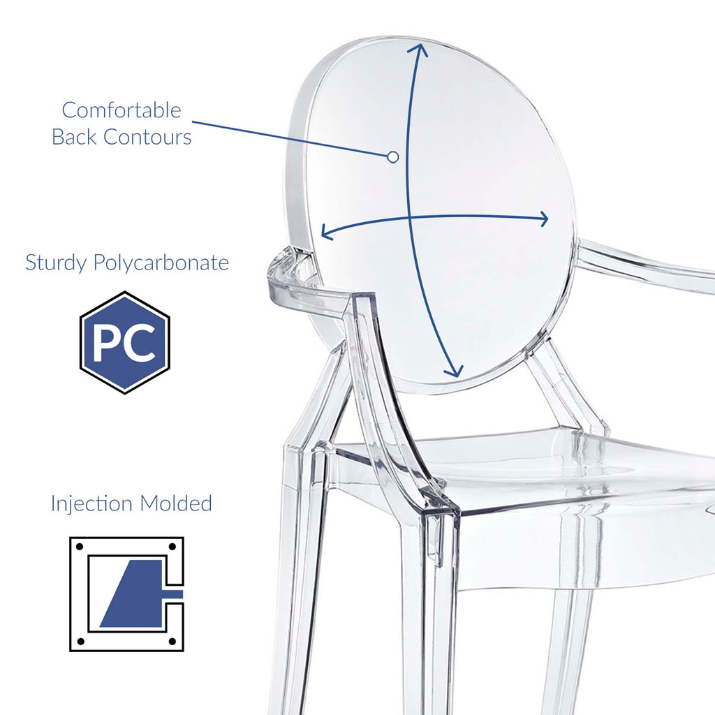 Casper Dining Armchair - Clear