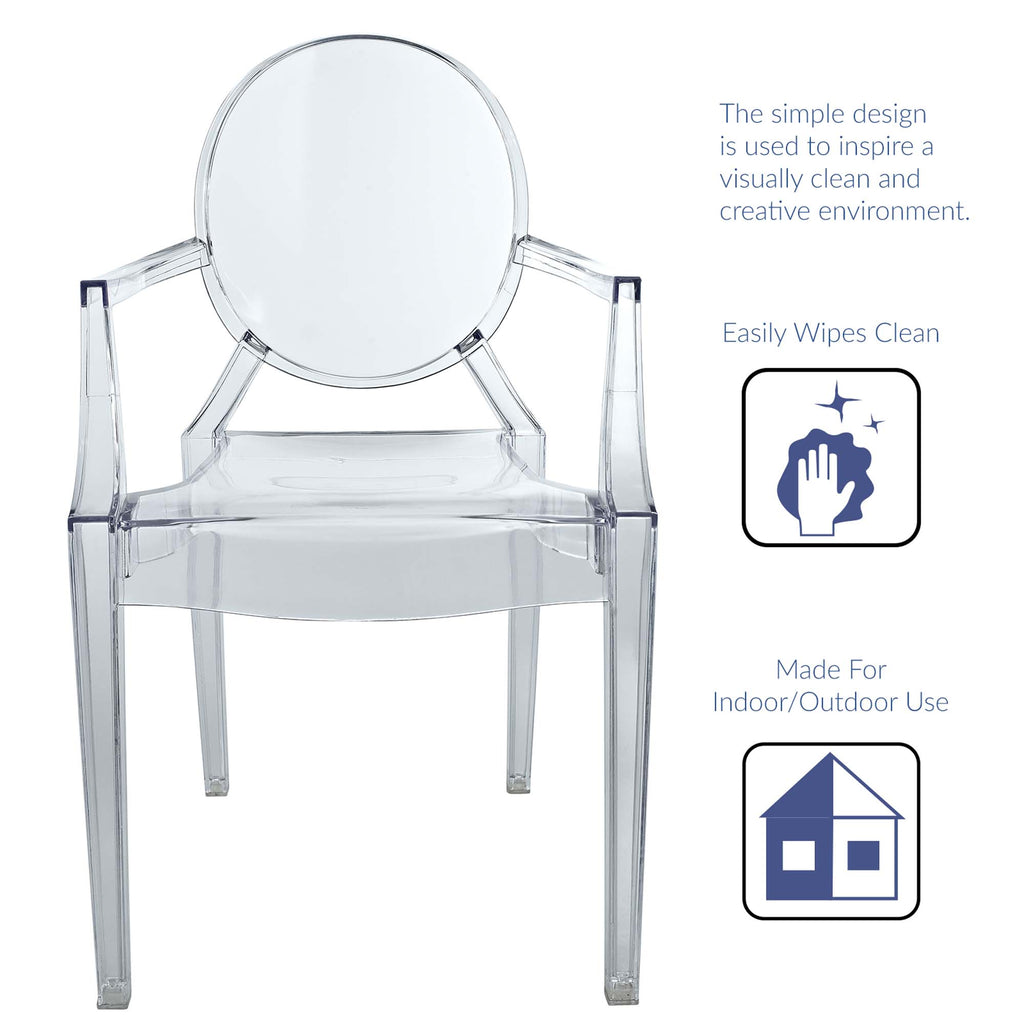 Casper Dining Armchair - Clear