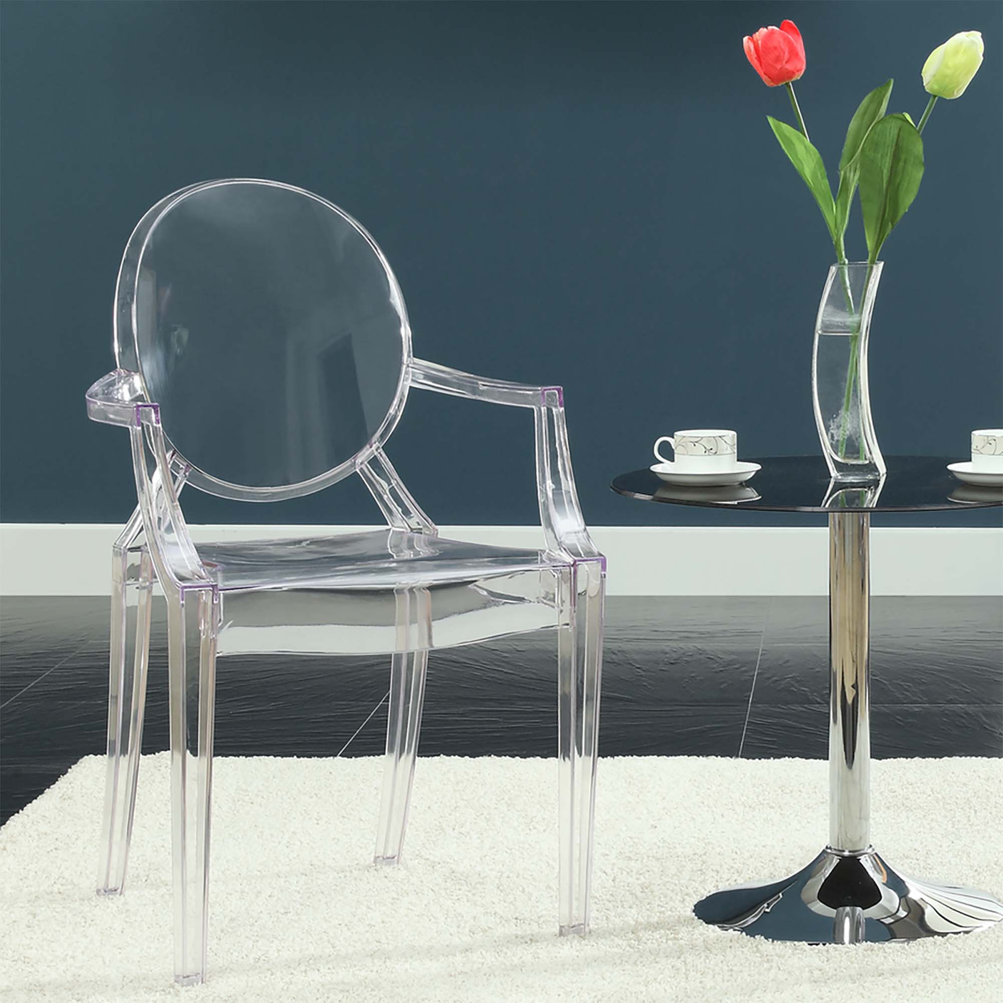 Casper Dining Armchair - Clear