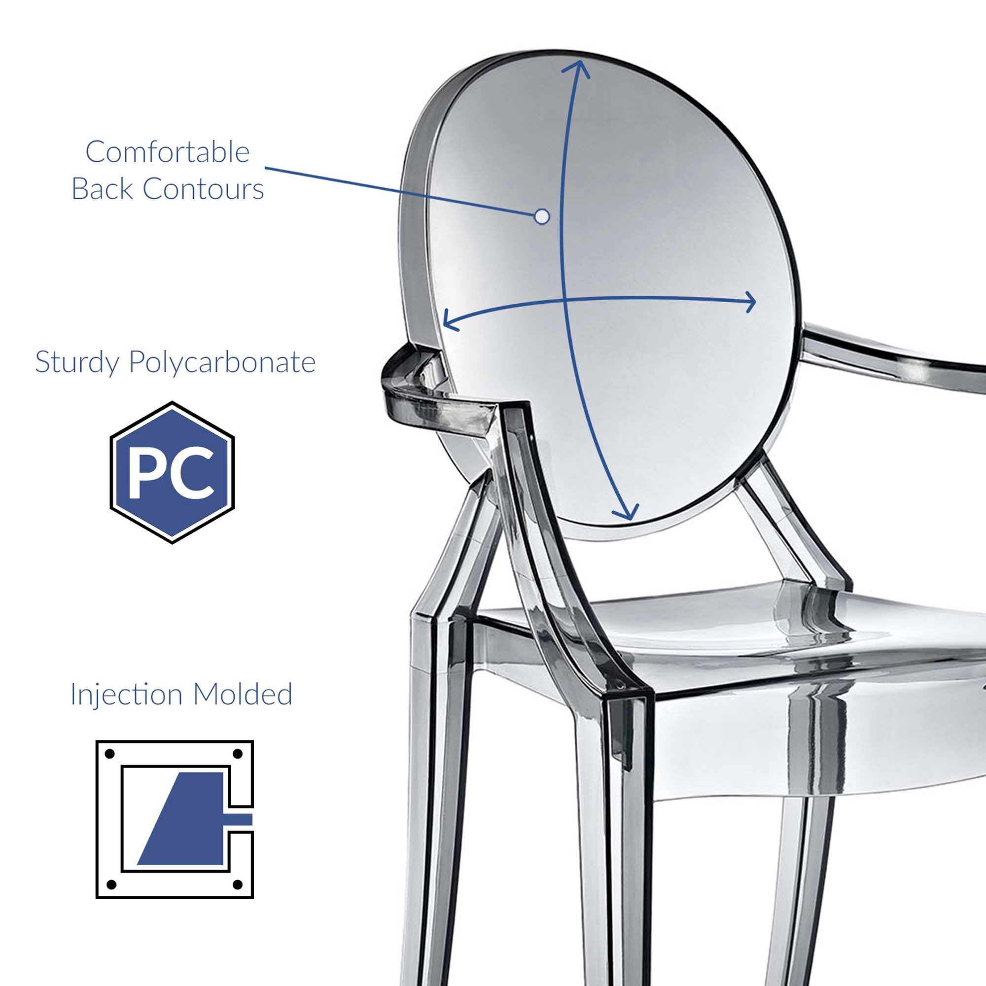 Casper Dining Armchair - Smoke