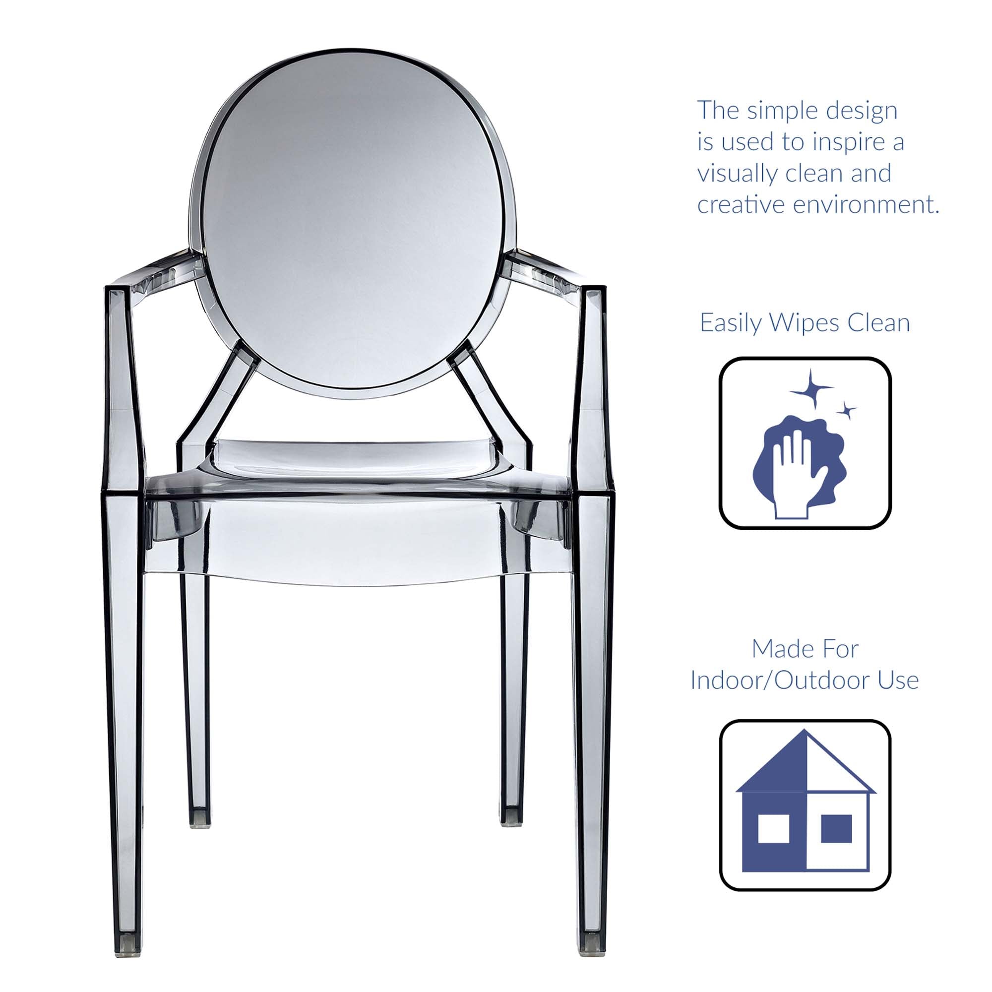 Casper Dining Armchair - Smoke