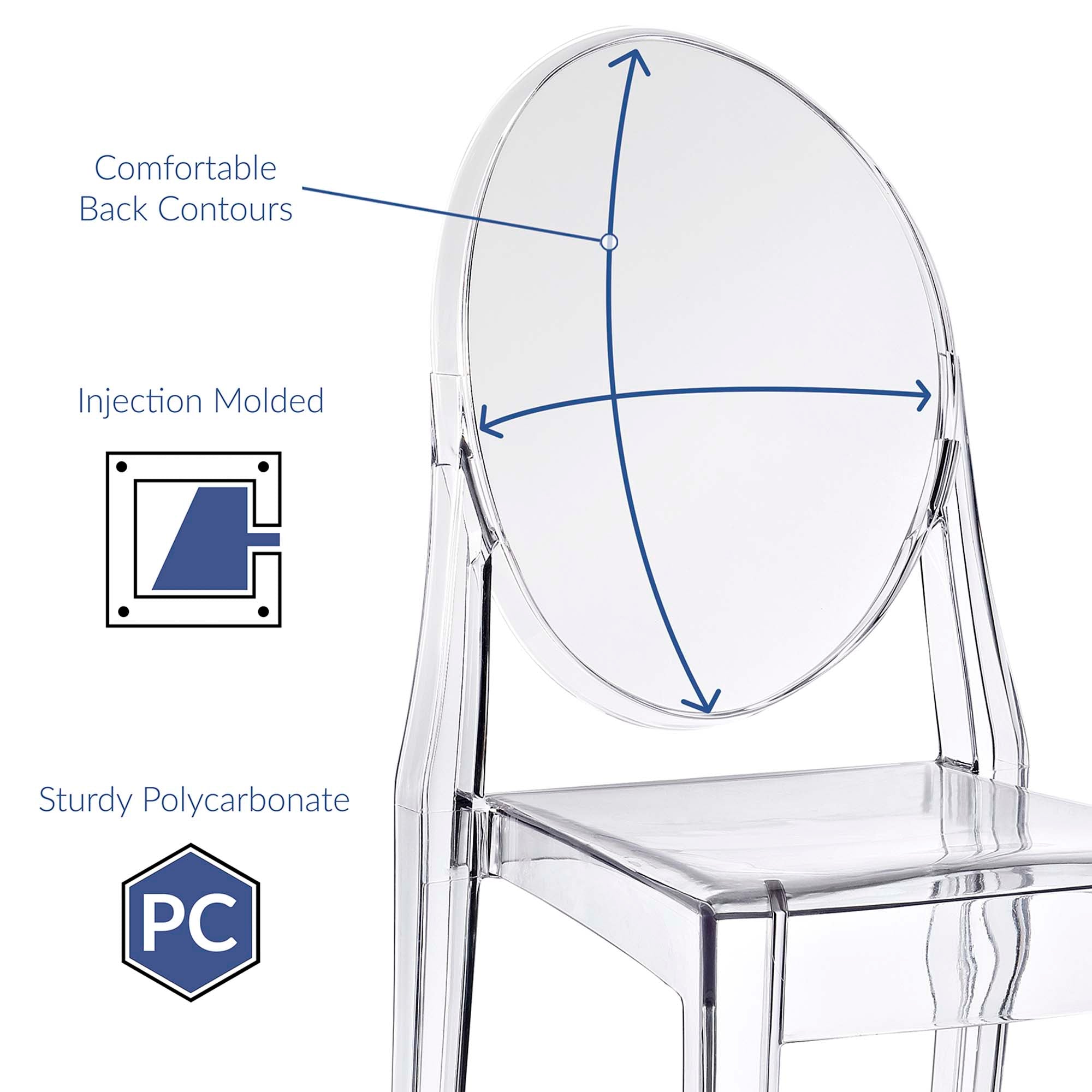 Casper Dining Side Chair - Clear
